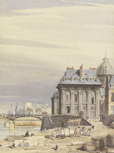 Het Institut de France, Parijs, 1830 door Thomas Shotter Boys